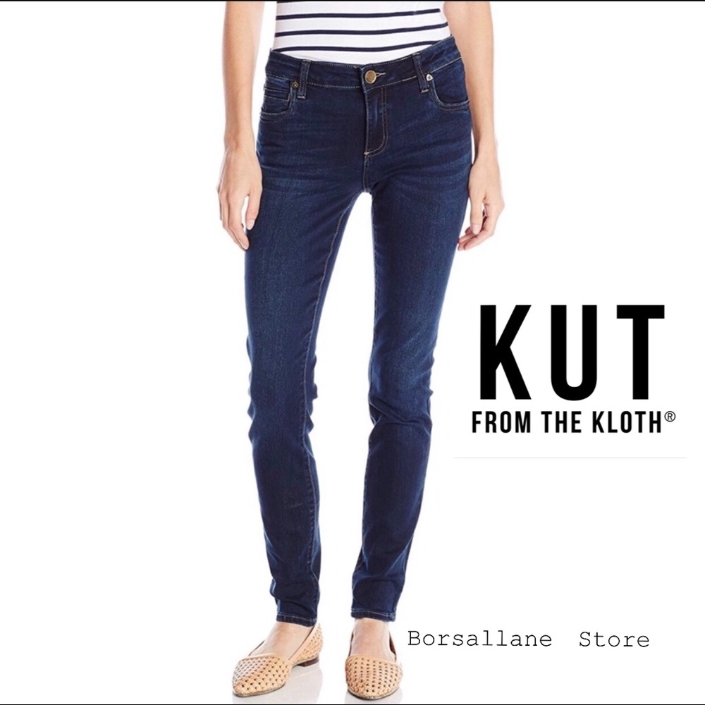 Kut from the Kluth Skinny Dark Jeans Size 8